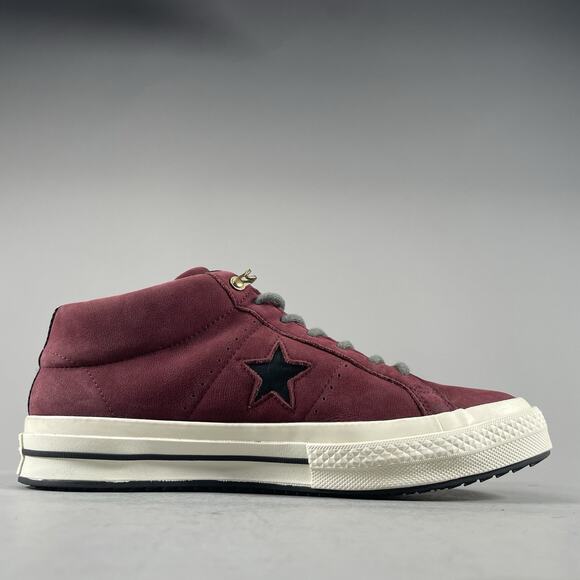 Converse One Star Counter Climate Men’s 10 Red Suede Mid Top Shoe Casual Sneaker - Picture 5 of 9